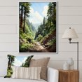 thumbnail image 1 of Designart "Towering Pine Grandeur I" Tree Redwood Floater Framed Canvas Prints, 1 of 5