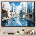 thumbnail image 1 of Designart "Towers Skyward Euphony III" Architecture Floater Framed Wall Art Print, 1 of 7