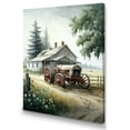 thumbnail image 1 of Designart Tractor At The Barn In Summer I Canvas Wall Art, 1 of 5