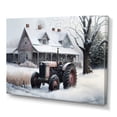 thumbnail image 1 of Designart Tractor At The Barn In Winter I Canvas Wall Art, 1 of 5