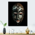 thumbnail image 1 of Designart "Traditional African Mask Ethnically Crafted VII" African Tribal Metal Wall Art, 1 of 5