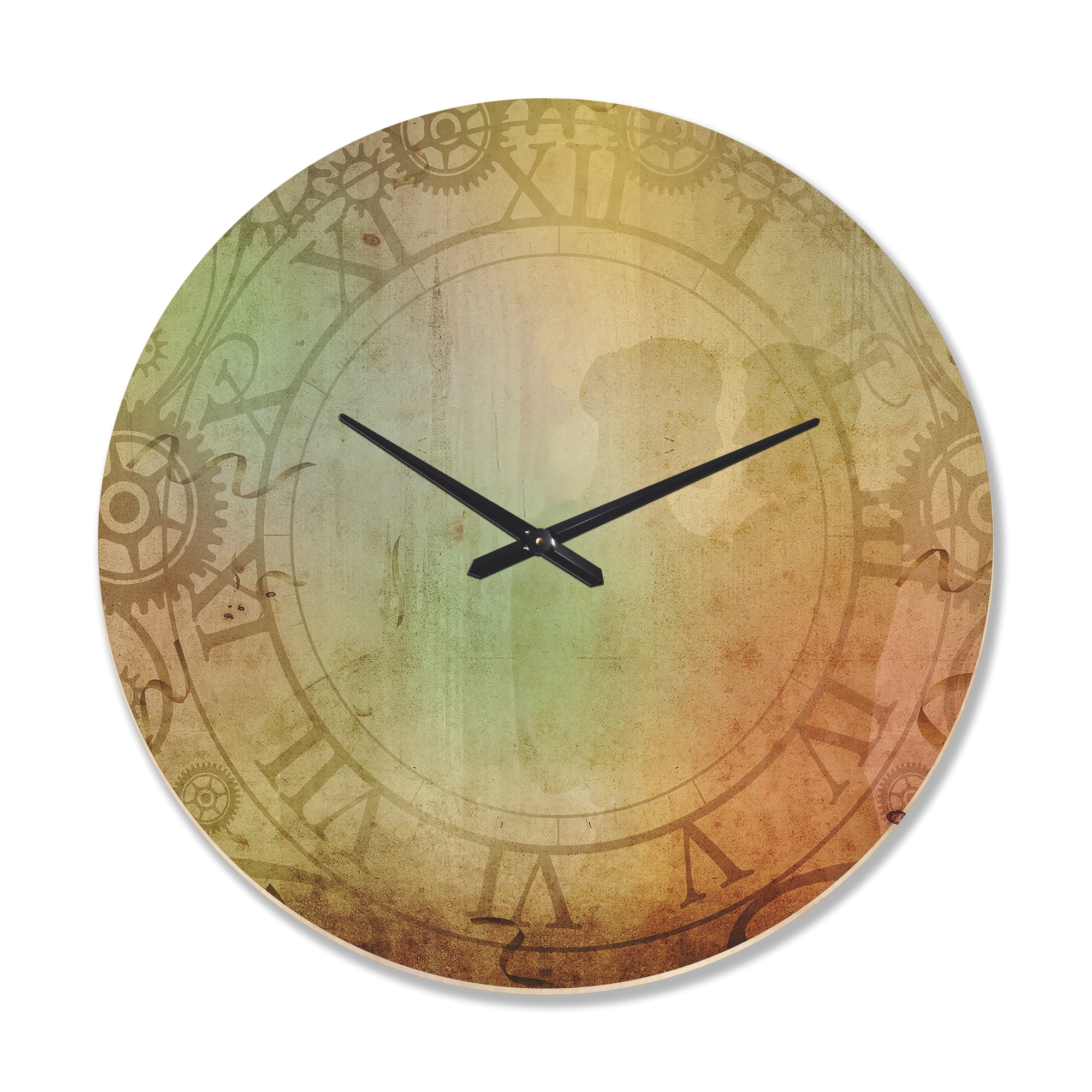 Designart 'Traditional Antique style ' Modern Wood Wall Clock