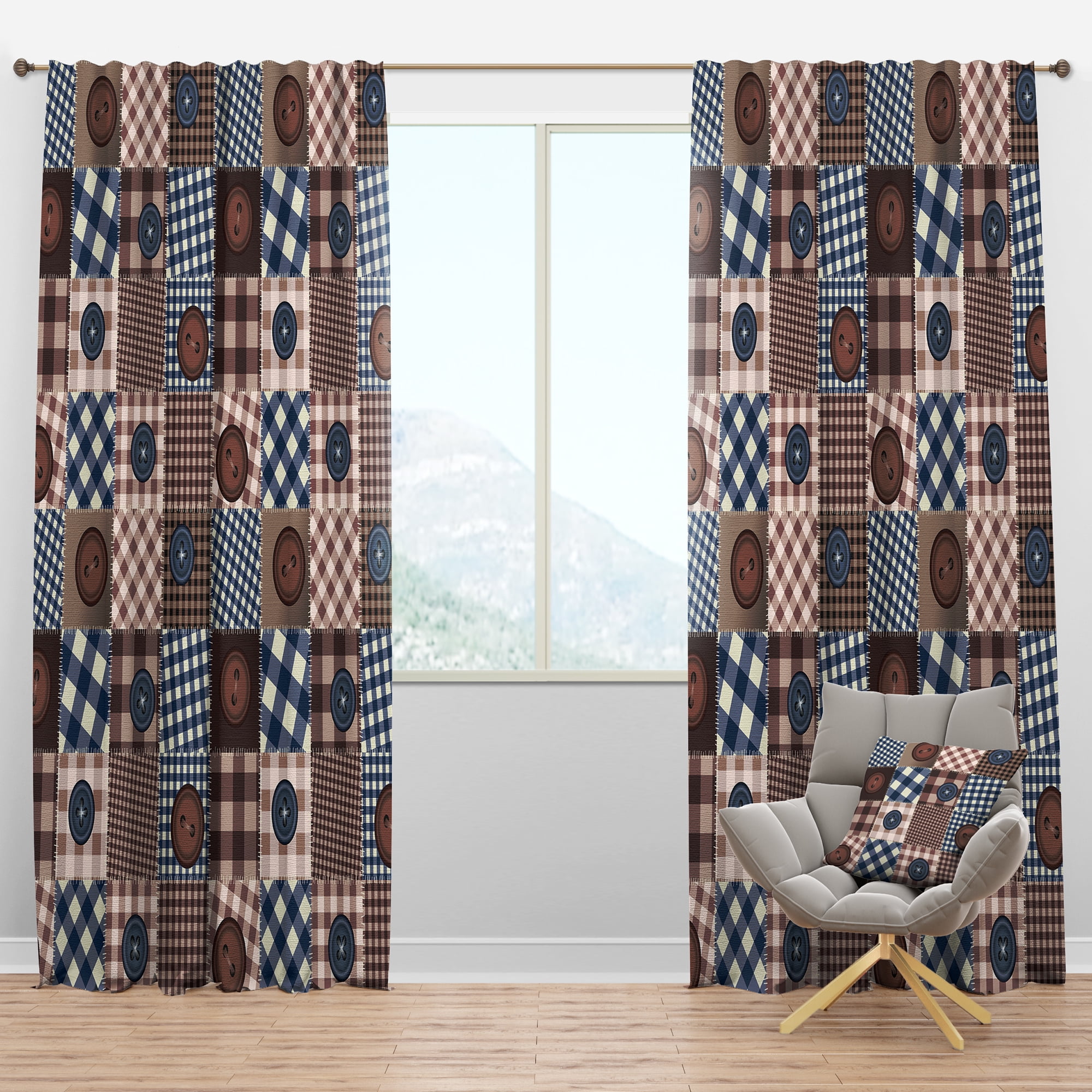 Designart Traditional Blackout Curtain