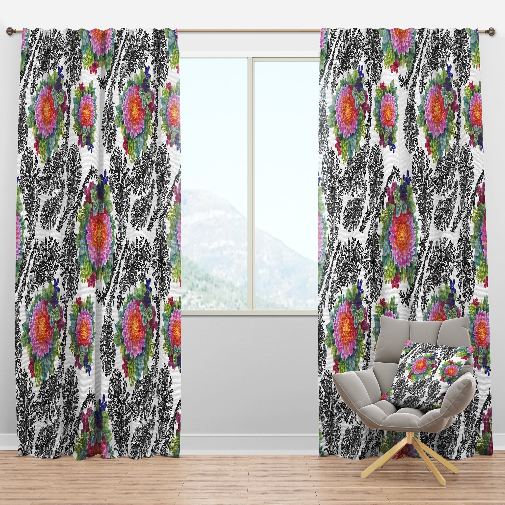 Designart Traditional Blackout Curtain