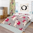 thumbnail image 1 of Designart 'Traditional Japanese Geisha' Oriental Duvet Cover Set, 1 of 4