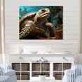 thumbnail image 1 of Designart "Traditional Seaside Turtle Scene I" Animals Turtle Canvas Wall Art, 1 of 7