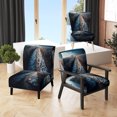 thumbnail image 1 of Designart "Trail Amidst the Field II" Blue Farmhouse / Country Upholstered Accent Chair - Traditional Arm Chair For Living Room, 1 of 5