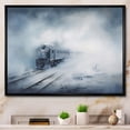 thumbnail image 1 of Designart "Train Atmospheric II" Transportation Floater Framed Canvas Art Print, 1 of 7