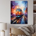 thumbnail image 1 of Designart "Train Bold flow" Modern Wall Decor, 1 of 5