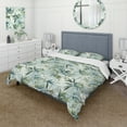 thumbnail image 1 of Designart "Tranquil Bamboo In The Tropics" Green Tropical Bedding Covert Set - Tropical Bed Set With 2 Shams, 1 of 5
