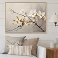 thumbnail image 1 of Designart "Tranquil Beige Apple Blossom I" Apple Blossom Floater Framed Wall Decor, 1 of 5
