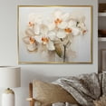 thumbnail image 1 of Designart "Tranquil Beige Orchids II" Orchids Floater Framed Canvas Wall Art, 1 of 5