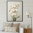 thumbnail image 1 of Designart "Tranquil Beige Orchids IV" Orchids Floater Framed Wall Decor, 1 of 5