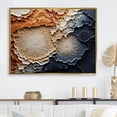 thumbnail image 1 of Designart "Tranquil Blue Beige Geode" Stone Geode Floater Framed Canvas Prints, 1 of 5