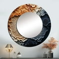 thumbnail image 1 of Designart "Tranquil Blue Beige Geode" Stone Geode Rund Mirror For Wall Decor - Large Orange Round Printed Mirror -Traditional Round Living Room Mirror - 36" x 36", 1 of 6