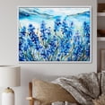 thumbnail image 1 of Designart "Tranquil Blue Bonnets Meadow II" Flower Field Floater Framed Canvas Prints, 1 of 5