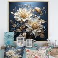 thumbnail image 1 of Designart "Tranquil Blue Cornflowers" Cornflowers Floater Framed Canvas Art Print, 1 of 5