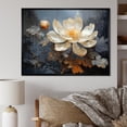 thumbnail image 1 of Designart "Tranquil Golden Lotus I" Lotus Floater Framed Wall Art Prints, 1 of 5