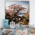 thumbnail image 1 of Designart "Tranquil Japanese Bonsai" Tree Oak Floater Framed Wall Decor, 1 of 5