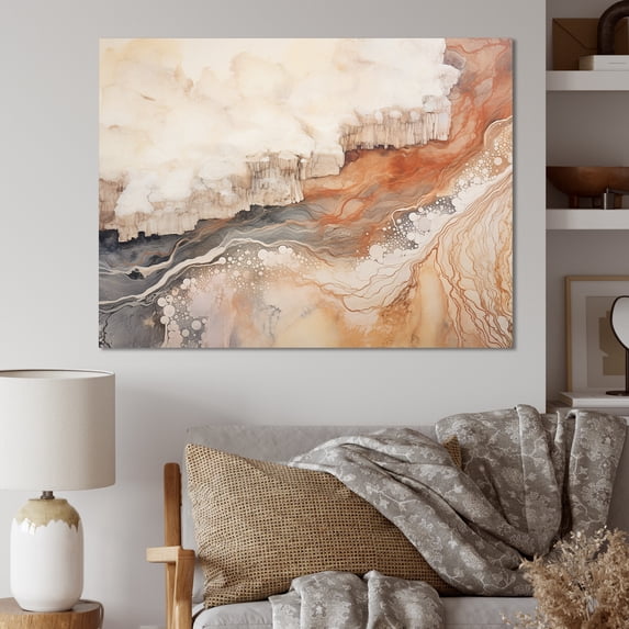Designart "Tranquil Landscape With Minimalist Geyser I" Geyser Wall Decor