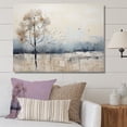 thumbnail image 1 of Designart "Tranquil Minimalism In Beige And Blue Countryside II" Countryside Wall Art Living Room, 1 of 7