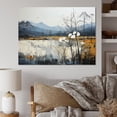 thumbnail image 1 of Designart "Tranquil Minimalism In Beige And Blue Countryside IV" Countryside Canvas Prints, 1 of 7