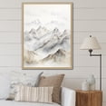 thumbnail image 1 of Designart "Tranquil Mountain Majesty IV" Landscape Mountains Floater Framed Canvas Prints, 1 of 5