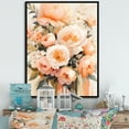 thumbnail image 1 of Designart "Tranquil Peony Blossoms II" Peony Floater Framed Canvas Prints, 1 of 5