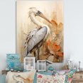 thumbnail image 1 of Designart "Tranquil Perch Of A Serene Pelican" Pelican Wall Art Living Room, 1 of 1