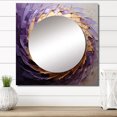 thumbnail image 1 of Designart "Tranquil Purple Pottery Spirals I" abstract spirals Square Mirror For Wall Decor - Large Beige Square Printed Wall Mirror Art - Square Modern Mirror - Wall Mounted Square Large Mirror, 1 of 5