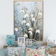 thumbnail image 1 of Designart "Tranquil Snowdrop Blend" Snowdrops Floater Framed Canvas Wall Art, 1 of 5