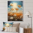 thumbnail image 1 of Designart "Tranquil Summer Field Of Flowers I" Flower Floater Framed Wall Decor, 1 of 5