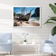 thumbnail image 1 of Designart "Tranquil Waters of Krabi's Coastal Cradle I" Coastal Framed Wall Art Decor - Coastal Blue Coastal Beach Hallway Framed Wall Art Decor, 1 of 6