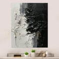 thumbnail image 1 of Designart "Tranquility Unleashed White and Black II" Abstract Marble Metal Wall Decor, 1 of 5