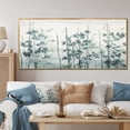 thumbnail image 1 of Designart "Tranquility of Grey and Green Bamboo I" Extra Large People Framed Wall Art - Global Green China Art Entryway Framed Wall Art, 1 of 7