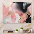 thumbnail image 1 of Designart "Transcendent Beauty in Marble Art Pink and Blue VII" Abstract Marble Metal Art Living Room, 1 of 4