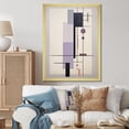 thumbnail image 1 of Designart "Transcendent Geometries Purple Suprematism I" Abstract Floater Framed Canvas Art Print, 1 of 7