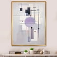 thumbnail image 1 of Designart "Transcendent Geometries Purple Suprematism II" Abstract Floater Framed Canvas Print, 1 of 7