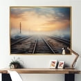thumbnail image 1 of Designart "Transcendent Train Tracks" Transportation Floater Framed Canvas Wall Art, 1 of 7