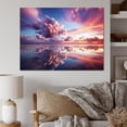 thumbnail image 1 of Designart "Transcendent Twilight in Peach Sky Photo" Nautical & Beach Wall Art Living Room, 1 of 5