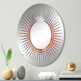 thumbnail image 1 of Designart "Transcendental Awareness Through Meditation I" Meditation Starburst Round Wall Mirror - Spiritual Oval Printed Decorative Mirror - Multiple Color Options, 1 of 5