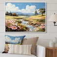 thumbnail image 1 of Designart "Transient Meadow Serenity I" Meadow Floater Framed Canvas Prints, 1 of 5