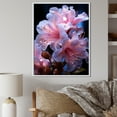 thumbnail image 1 of Designart "Translucent Floral Delight" Rhododendron Floater Framed Wall Art Living Room, 1 of 5