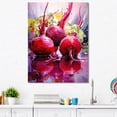 thumbnail image 1 of Designart "Treasured Burgundy Beetroots V" Vegetables Canvas Prints, 1 of 1