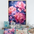 thumbnail image 1 of Designart "Treasures Of Radiant Peony Garden I" Peonies Floater Framed Wall Art Prints, 1 of 5