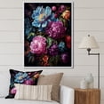 thumbnail image 1 of Designart "Treasures Of Radiant Peony Garden" Peonies Floater Framed Canvas Art Print, 1 of 5