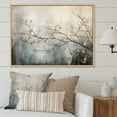 thumbnail image 1 of Designart "Tree Monochrome delicate Reverie I" Floral Floater Framed Canvas Art Print, 1 of 7