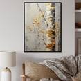 thumbnail image 1 of Designart "Tree Of Grey & Yellow II" Floral & Botanical Floater Framed Canvas Art Print, 1 of 7
