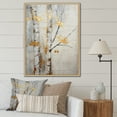 thumbnail image 1 of Designart "Tree Of Grey & Yellow III" Floral & Botanical Floater Framed Canvas Print, 1 of 7
