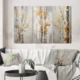 thumbnail image 1 of Designart "Tree Of Grey & Yellow III" Floral & Botanical Wall Art Set Of 3 - Yellow Tree Monochrome Gallery Wall Set For Home Decor, 1 of 7